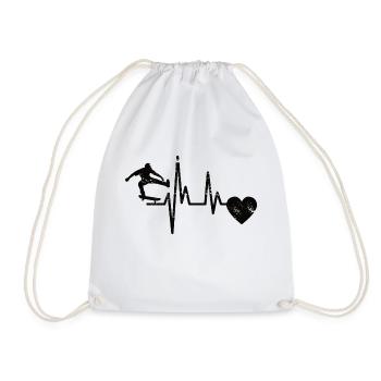 Skateboard Skateboarding Skaten Longboard Skater - Sac de sport léger - blanc - Devant