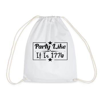 Faire la fête comme c’est 1776 - Sac de sport léger - blanc - Devant