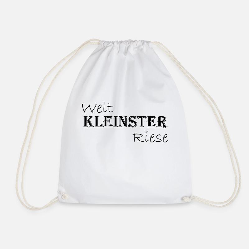 Weltkleinster Riese - Schriftzug - Turnbeutel - Weiß