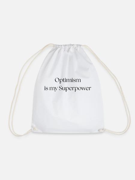 Optimism is my Superpower! - Turnbeutel - Weiß