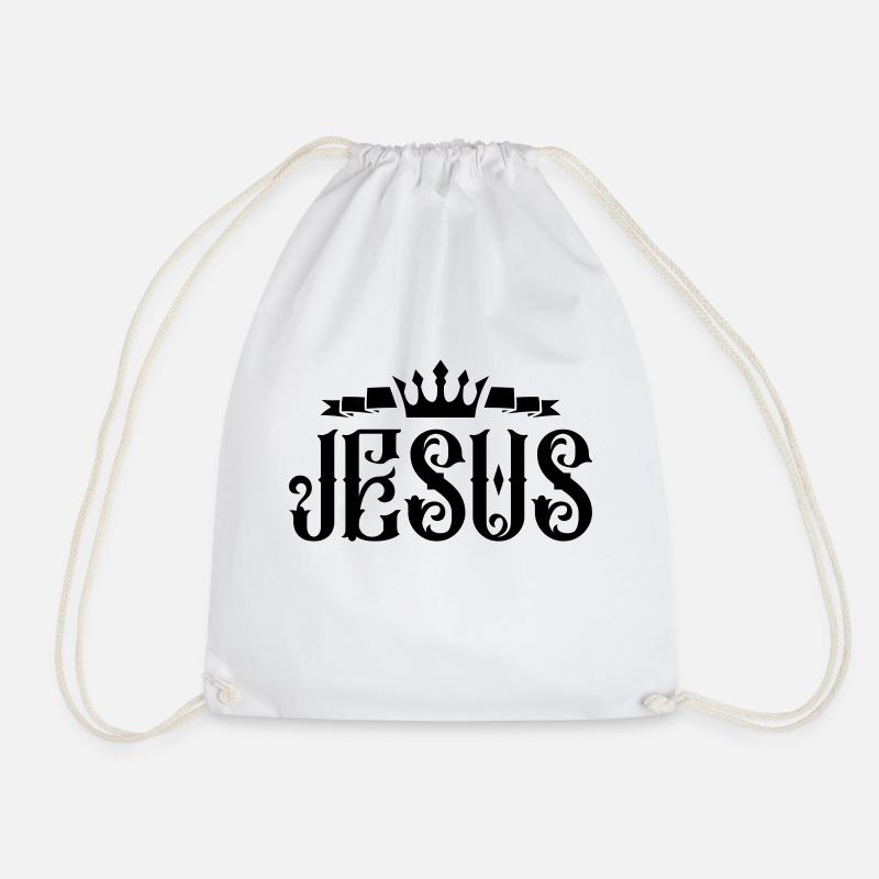 jesus - Turnbeutel - Weiß