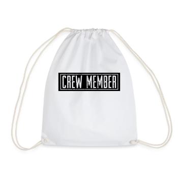 Crew Member - Drawstring Bag - white - Front
