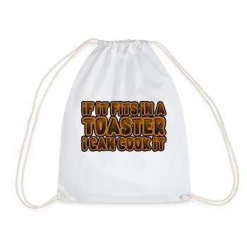 If It Fits In A Toaster, I Can Cook It 4 - Turnbeutel - Weiß - Vorne