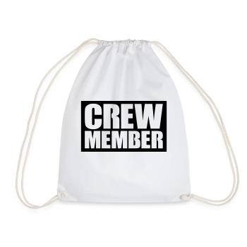 Crew Member - Drawstring Bag - white - Front