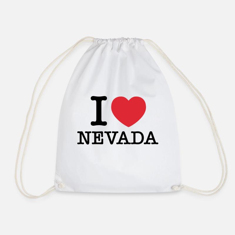 Ich liebe Nevada | Nevada | I Herz Nevada - Turnbeutel - Weiß