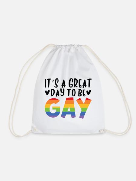 It's A Great Day To Be Gay - Turnbeutel - Weiß