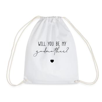 Will you be my Godmother? - Turnbeutel - Weiß - Vorne