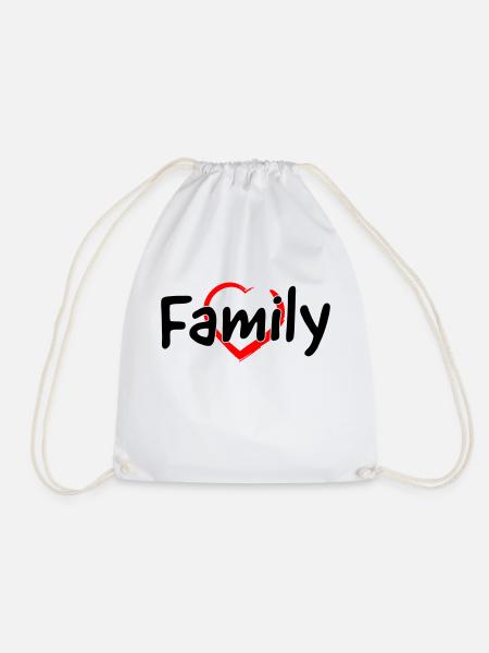 Family - Turnbeutel - Weiß