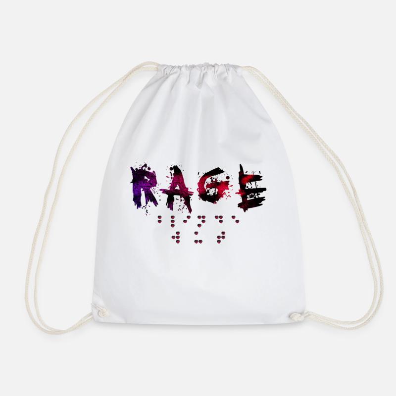 FURY - Drawstring Bag - white