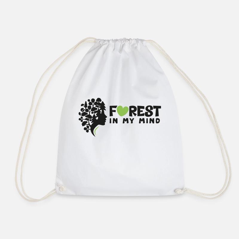 Forestkopf - Drawstring Bag - white