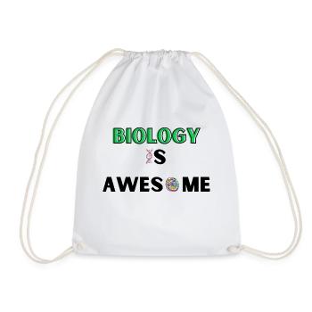 Biology is awesome - Turnbeutel - Weiß - Vorne