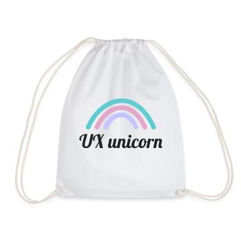 UX-Einhorn für User Experience Designer - Turnbeutel - Weiß - Vorne