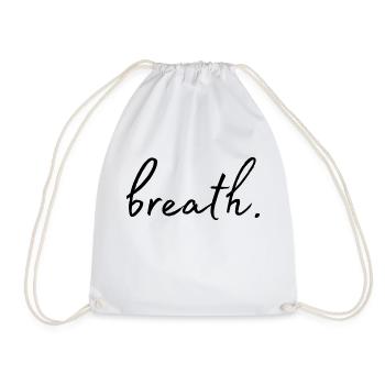 Breath. - Drawstring Bag - white - Front