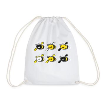 Bienchen - Turnbeutel - Weiß - Vorne