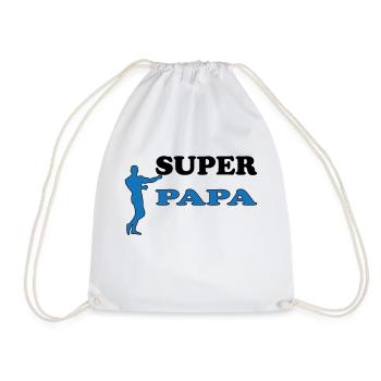 DAD - Drawstring Bag - white - Front