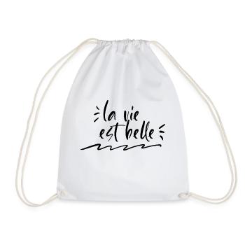 La vie est belle - Sac de sport léger - blanc - Devant