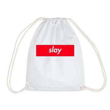 Slay Youth Word Funny Saying Gift Shirt - Sac de sport léger - blanc - Devant