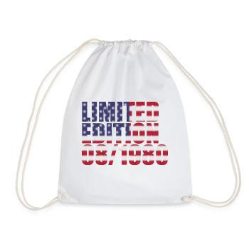 44th Birthday Limited Edition 08/1980 - Drawstring Bag - white - Front