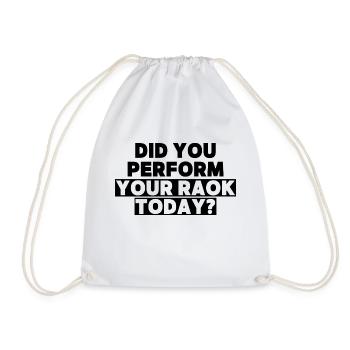 Random Act Of Kindness - Drawstring Bag - white - Front