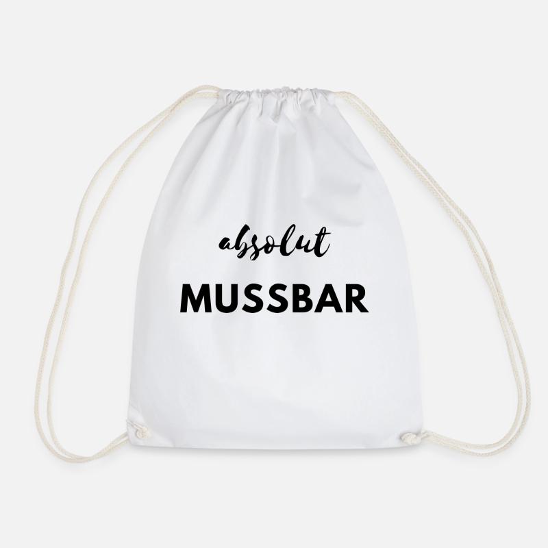Mussbar - Turnbeutel - Weiß