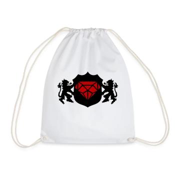 Coat of arms diamond 02 - Drawstring Bag - white - Front