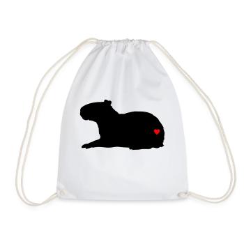 Amour Capybara - Sac de sport léger - blanc - Devant
