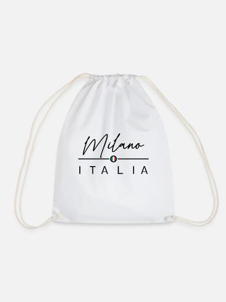 Italia - Milano - Mailand - Italien - Italy - Turnbeutel - Weiß