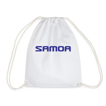 Samoa Logo - Polynesien - Südsee - Turnbeutel - Weiß - Vorne