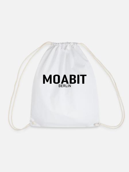 Moabit - Berlin - Bezirk - Deutschland - Turnbeutel - Weiß