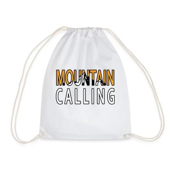 Das Abenteuer wartet auf Sie - Mountain Calling. - Turnbeutel - Weiß - Vorne