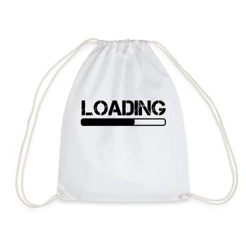 Loading - Drawstring Bag - white - Front