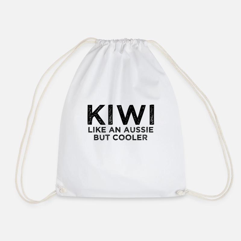 Kiwi Like an Aussie but Cooler - Neuseeland - Turnbeutel - Weiß