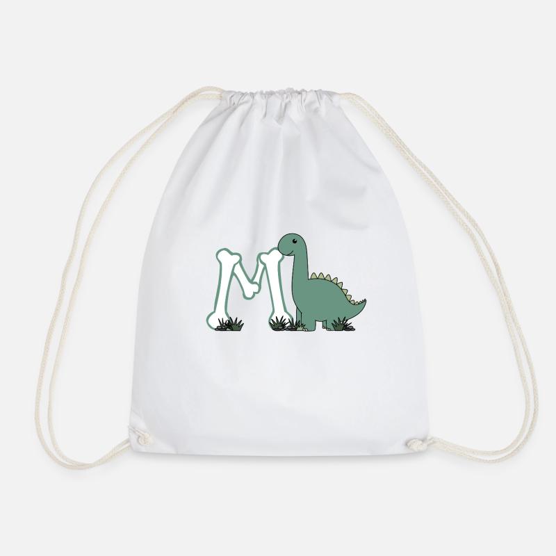 Buchstabe M - Turnbeutel - Weiß