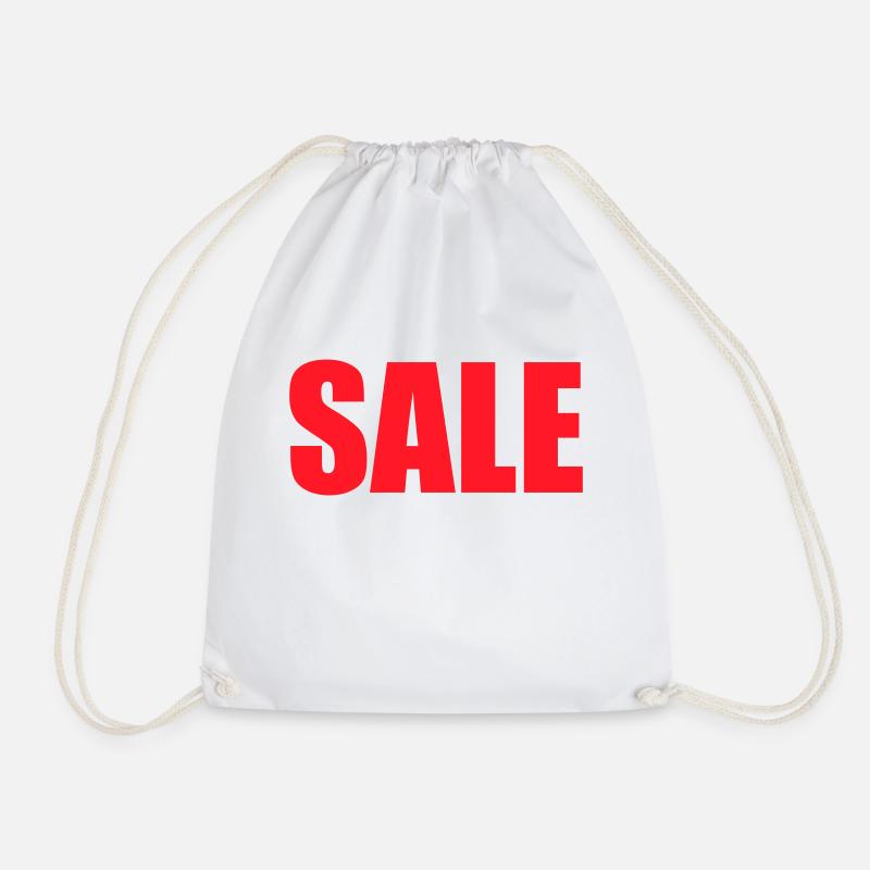 sale - Drawstring Bag - white