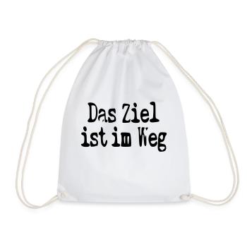 das Ziel ist im Weg - Turnbeutel - Weiß - Vorne