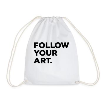 Follow your art - Turnbeutel - Weiß - Vorne