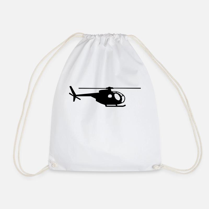 helicopter kids military rc - Turnbeutel - Weiß