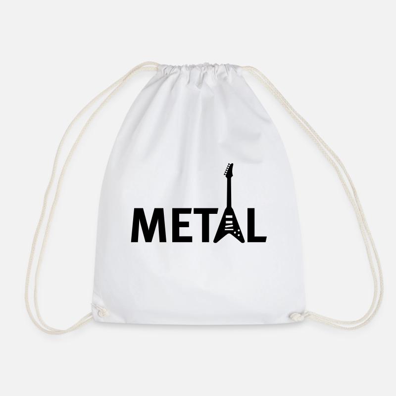 metall - Drawstring Bag - white