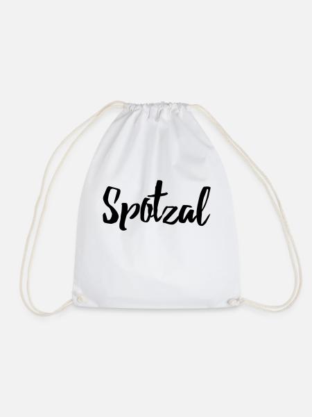 Spotzal bayrisches T-Shirt als Geschenk - Turnbeutel - Weiß