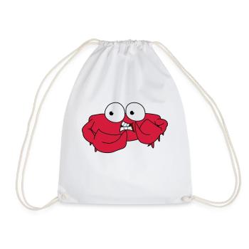 Oups le drôle de crabe - Oups le drôle de crabe - Sac de sport léger - blanc - Devant