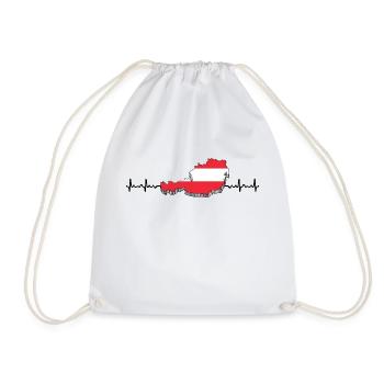 Austria - Drawstring Bag - white - Front