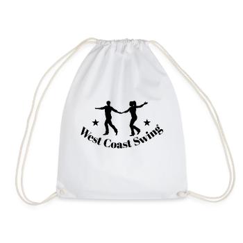 West Coast Swing WCS Westie Tanzen Geschenk Tanz - Turnbeutel - Weiß - Vorne