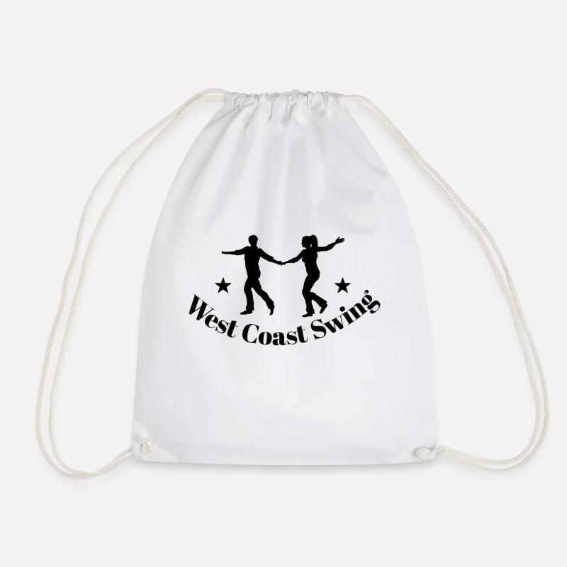West Coast Swing WCS Westie Tanzen Geschenk Tanz - Turnbeutel - Weiß