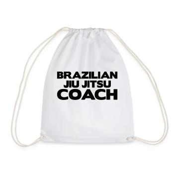 brazilian jiu jitsu bjj coach - Sac de sport léger - blanc - Devant