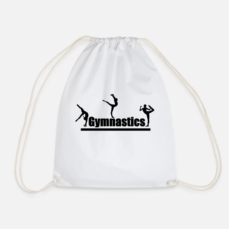 gymnastic - Drawstring Bag - white