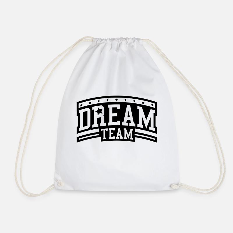 dream_team_design_re1 - Turnbeutel - Weiß