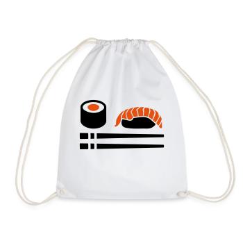 Sushi - Turnbeutel - Weiß - Vorne