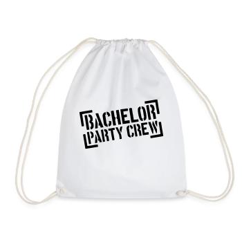 Bachelor Party Crew Stempel - Drawstring Bag - white - Front