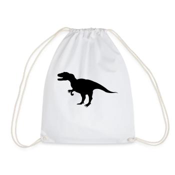 dinosaurier - Drawstring Bag - white - Front