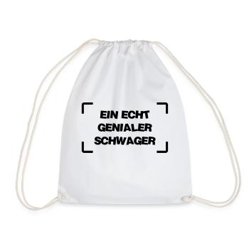 Schwager / Ehe / Geburt / Bruder / Baby - Turnbeutel - Weiß - Vorne